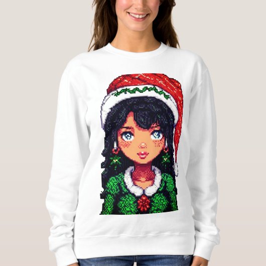 Sweatshirt Christmasgirl (Voorkant)
