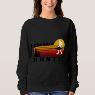 Sweatshirt Chrome Chaser Steelhead Fishing Retro Sunset