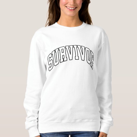 Sweatshirt Chronic illness Awareness, MS warrior (Devant)