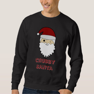 Sweatshirt Chubby Cute Santa Face – Adorable Christmas Tee