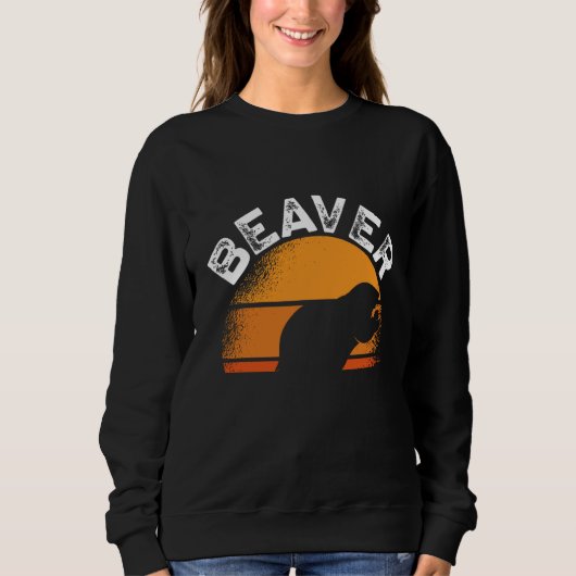 Sweatshirt Chuchoteur de castor dos impression castor (Devant)