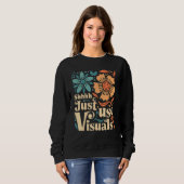 Sweatshirt Chut Utiliser tout simplement des Visuels Enseigna (Devant entier)