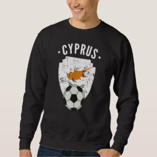 Sweatshirt Chypre Football Chypre Drapeau Football Pride chyp