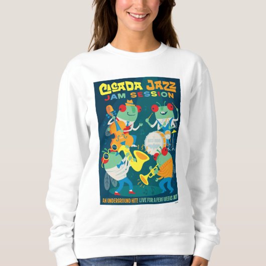 Sweatshirt Cicada Jazz Jam Session (Devant)