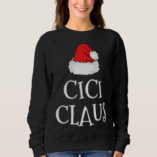 Sweatshirt Cici Claus Noël Casquette Famille Groupe de jumela