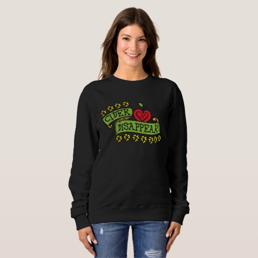 Sweatshirt Cider Disappear Vinegar Condiment (Devant entier)
