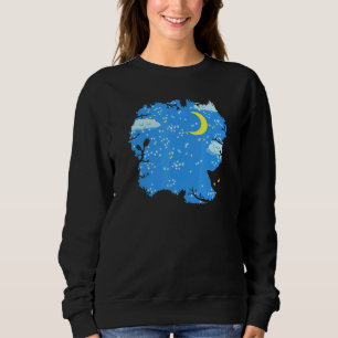 Sweatshirt Ciel étoilé Avec Nuages Et Lune - Sweet Dreams Goo