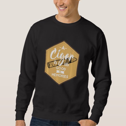 Sweatshirt Cigar drôle et Cigar fumeur (Devant)