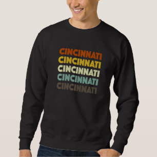Sweatshirt Cincinnati Ohio Américain Oh États-Unis Résident d
