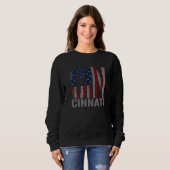 Sweatshirt Cincinnati Ohio Patriots Memorial Day Usa Flag Cin (Devant entier)