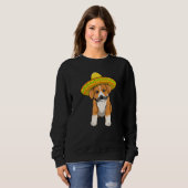 Sweatshirt Cinco De Mayo Corgi  Women Dog Love Mexican Dog (Devant entier)