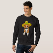 Sweatshirt Cinco De Mayo Corgi  Women Dog Love Mexican Dog (Devant entier)