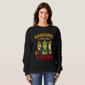 Sweatshirt Cinco de Mayo educator crew gnomes love fiesta (Devant entier)