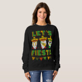 Sweatshirt Cinco De Mayo Gnomes Mexicains Lets Fiesta (Devant entier)