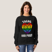 Sweatshirt Cinco De Mayo Lesbian Pride Stuff Gay Pride Cats A (Devant entier)