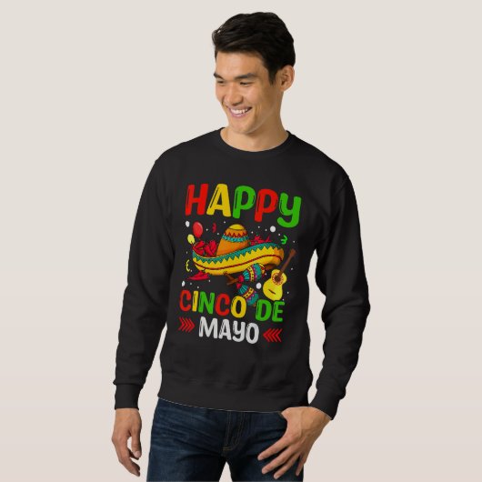 Sweatshirt Cinco De Mayo Mexican Fiesta 5 De Mayo (Devant entier)