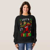 Sweatshirt Cinco De Mayo Party Lets Fiesta Mexicaine Dabbing (Devant entier)