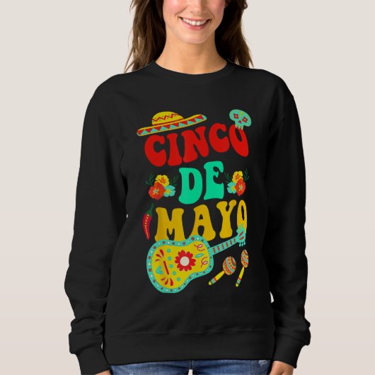 Sweatshirt Cinco De Mayo Sombrero Mexican Fiesta 5 De for men (Devant)