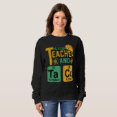 Sweatshirt Cinco De Mayo T Is For Teacher & Tacos Funny Mexic (Devant entier)