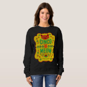 Sweatshirt Cinco De Meow Mayo Floral Cute Cat Mexican Fiesta (Devant entier)