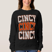 Sweatshirt CINCY 'NATI Cincinnati OH Matching Famille Couple  (Devant)