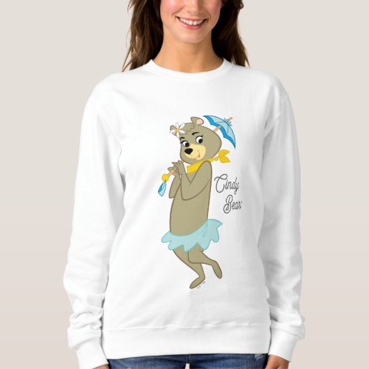 Sweatshirt Cindy Bear tenant le parasol (Devant)
