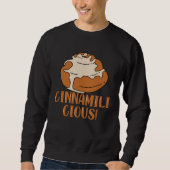 Sweatshirt Cinnamilicious Ironic Cinnamon Roll Hobby Chef (Devant)