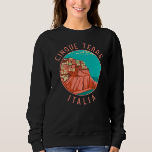 Sweatshirt Cinque Terre Italie Cercle Vintage