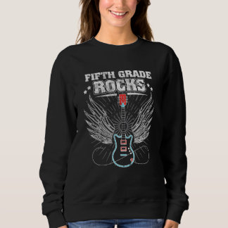 Sweatshirt Cinquième année roche  Retour à l'école guitares d