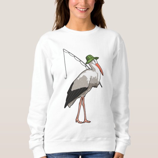 Sweatshirt Cire à la pêche avec canne à pêche (Devant)