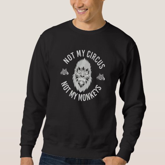 Sweatshirt Cirque Zoo Animal Singe Singe (Devant)
