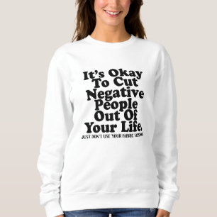 Sweatshirt Ciseaux de couture drôles Citation Quilter Sewist