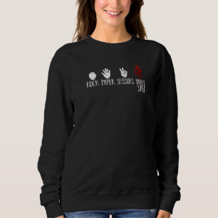 Sweatshirt Ciseaux de papier rocheux Table scie bois