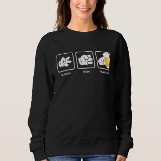 Sweatshirt Ciseaux Paire de Pierre Bière Boire Boire