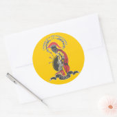 Sweatshirt Citaat Jugurtha Ronde Sticker (Envelop)