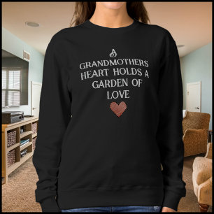 Sweatshirt Citation aimante noire et blanche Typographie Gran