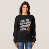 Sweatshirt Citation Bagel Pour Un Bagel (Devant entier)