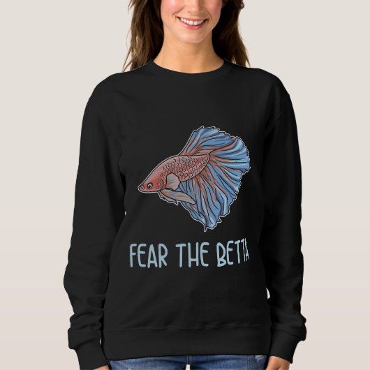 Sweatshirt Citation Betta Pour Un Expert En Poisson Betta (Devant)