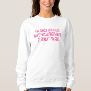 Sweatshirt Citation Chrétienne Drôle. Magenta