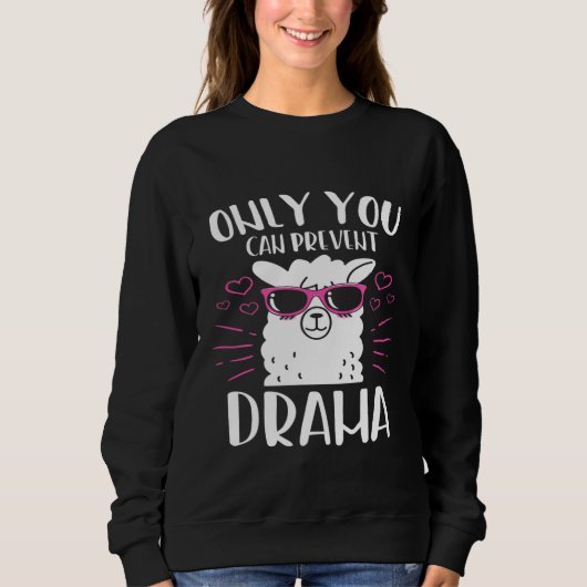 Sweatshirt Citation d'Alpaca animal Llama (Devant)