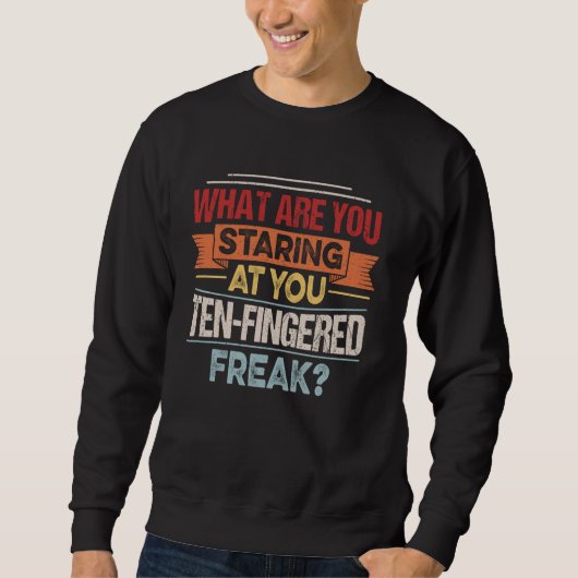 Sweatshirt Citation d'amputation du pouce pour une amputation (Devant)