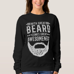 Sweatshirt Citation De Barbe Avec Grande Barbe Vient Grand Aw