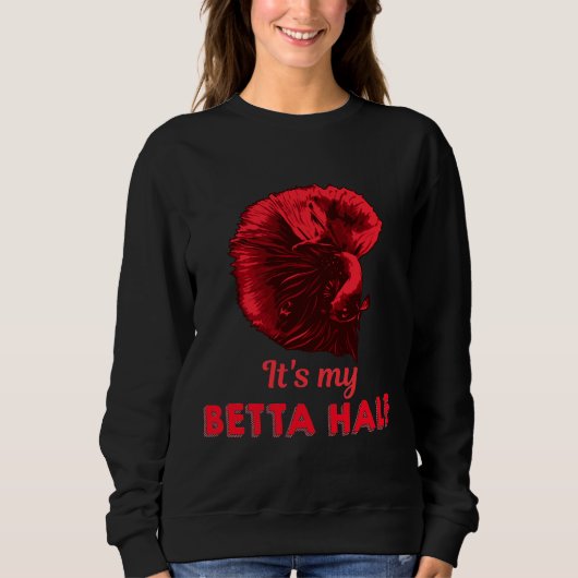 Sweatshirt Citation de Betta Fish Lutter contre le poisson (Devant)