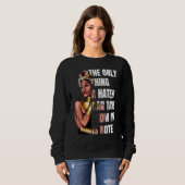 Sweatshirt Citation de Black Woman African American History (Devant entier)