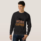 Sweatshirt Citation de café Café Addict Cool Café 28 (Devant entier)