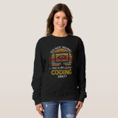 Sweatshirt Citation de développeur de codeur d'ordinateur de (Devant entier)