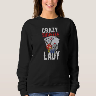 Sweatshirt Citation de femme de mélange fou pour un croupier