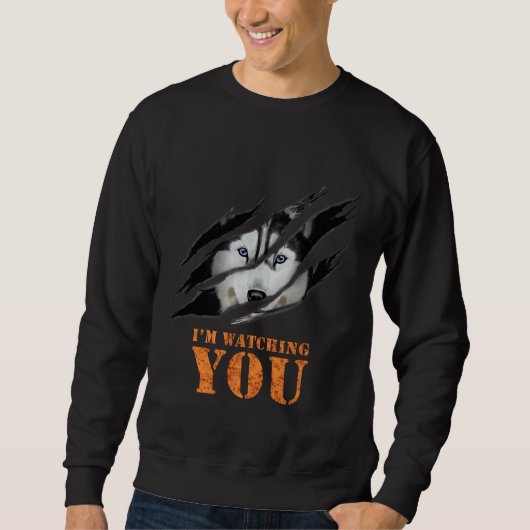 Sweatshirt Citation de Husky Wolf (Devant)