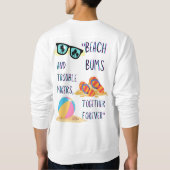 Sweatshirt citation de jour de plage (Dos)