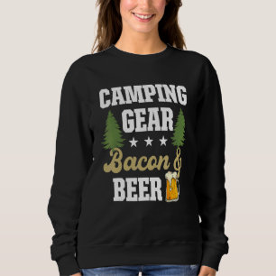 Sweatshirt Citation De La Bacon Et De La Bière Du Camping